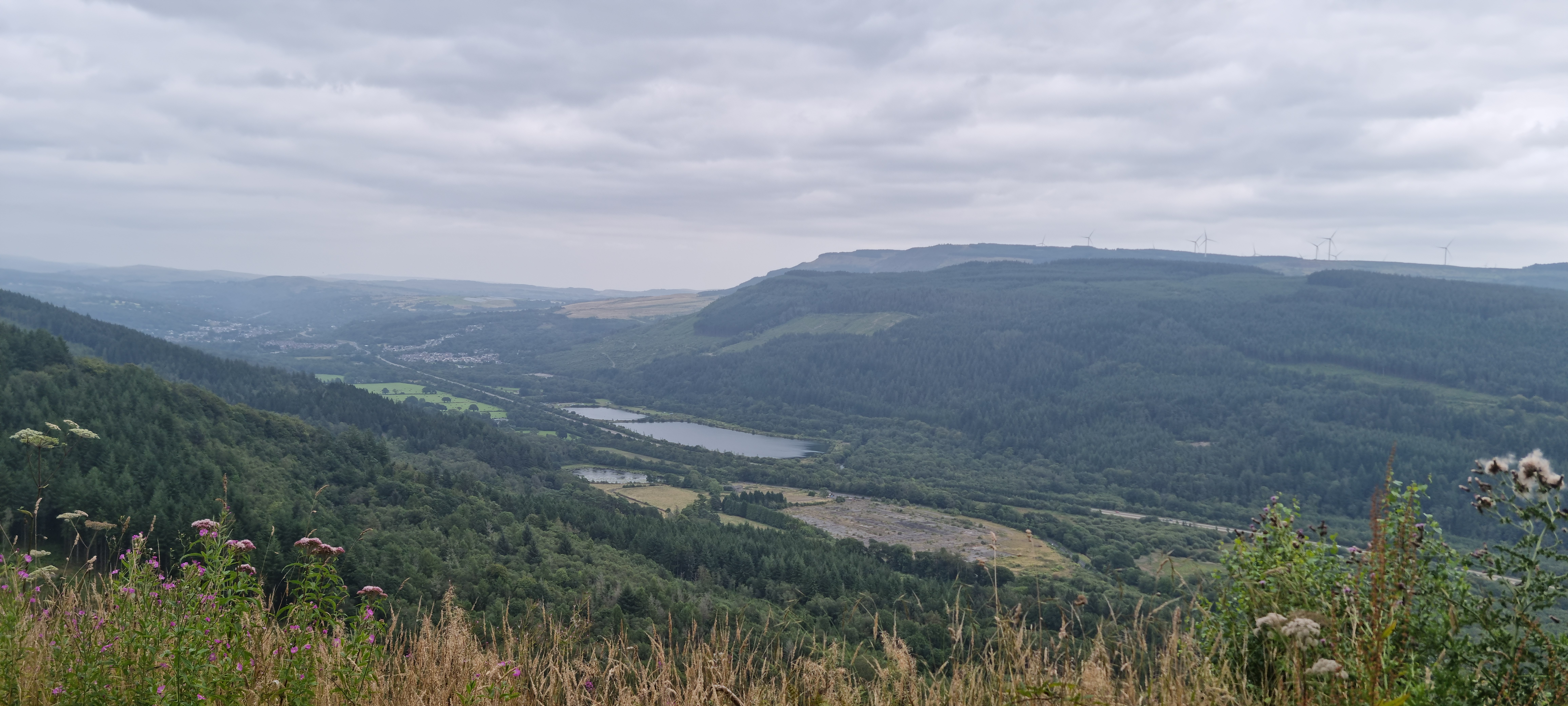 Resolven with the Rhigos behind